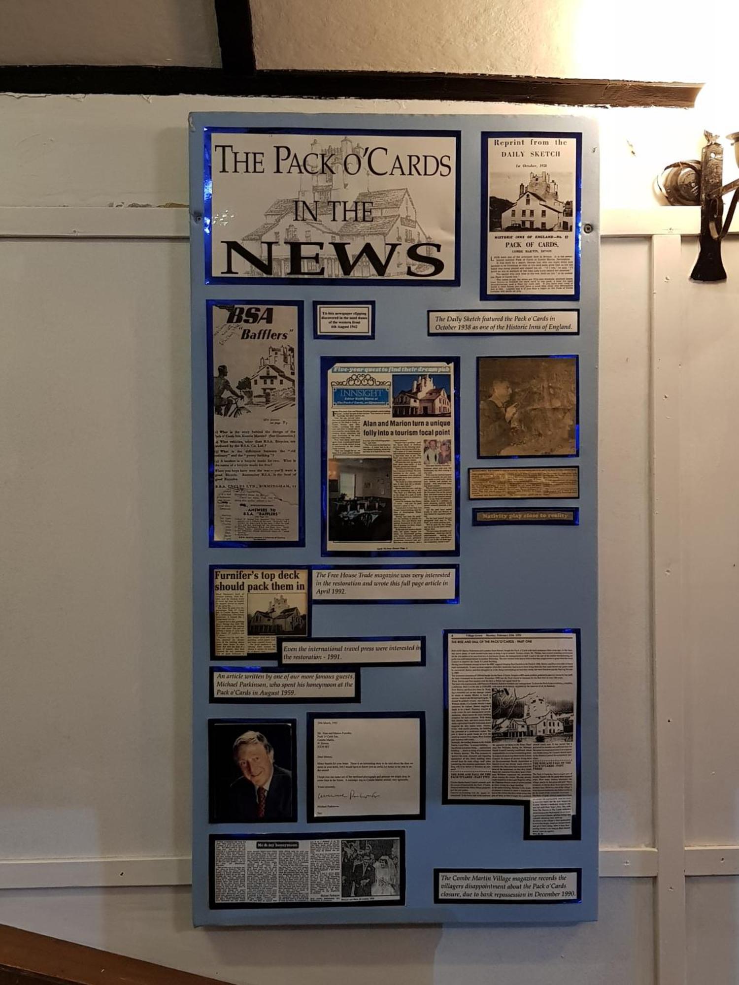 The Pack O' Cards Hotell Combe Martin Exteriör bild